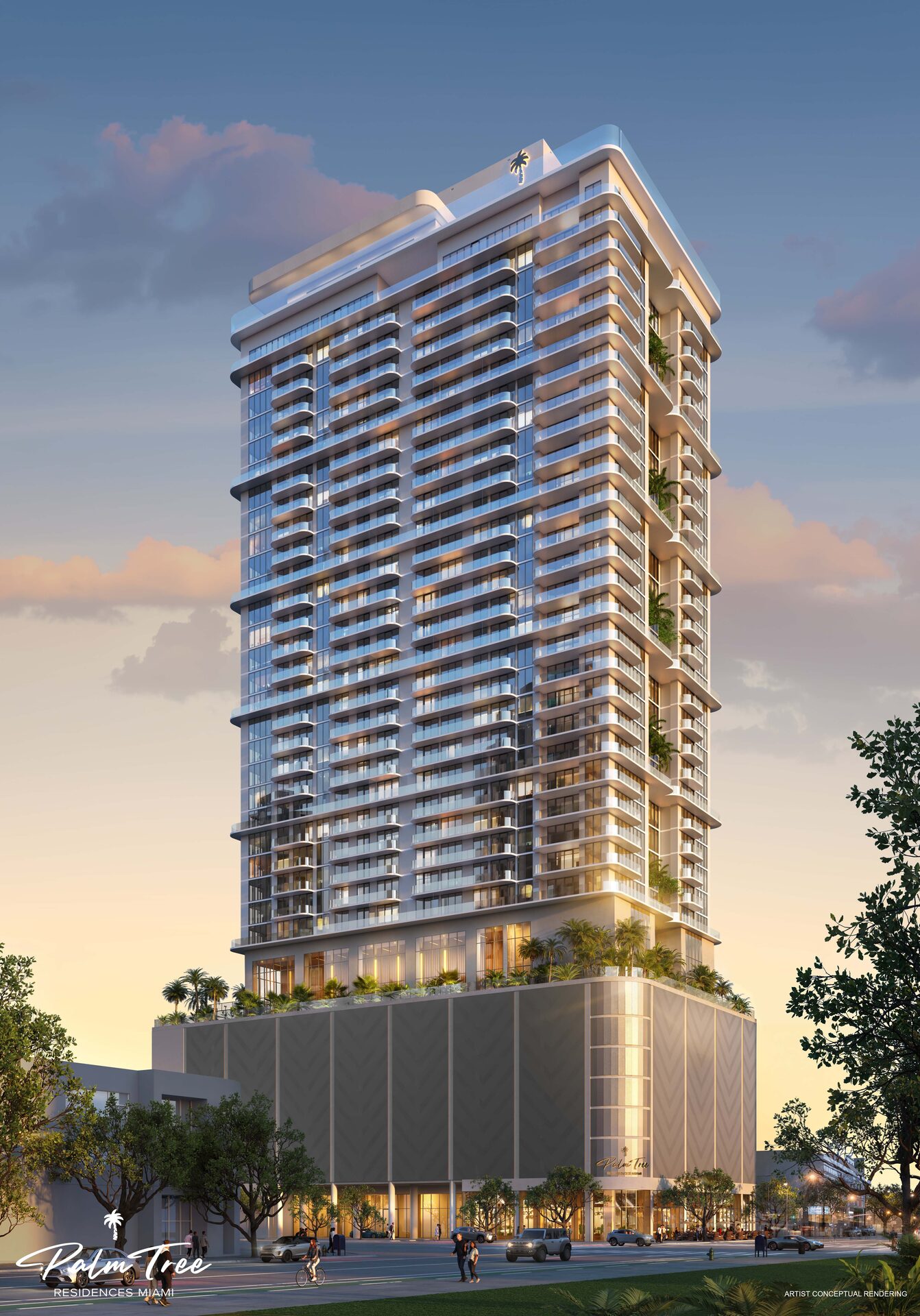 Palm Tree Residences Miami 37-story tower in downtown Miami