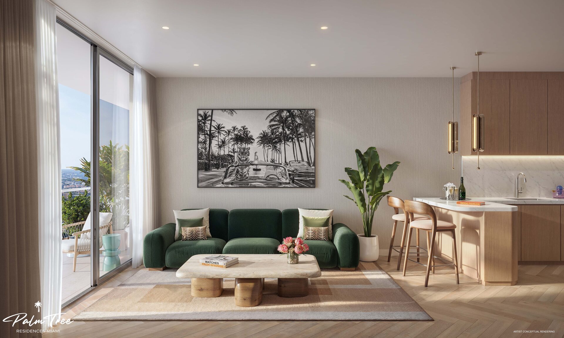 Furnished residence living room